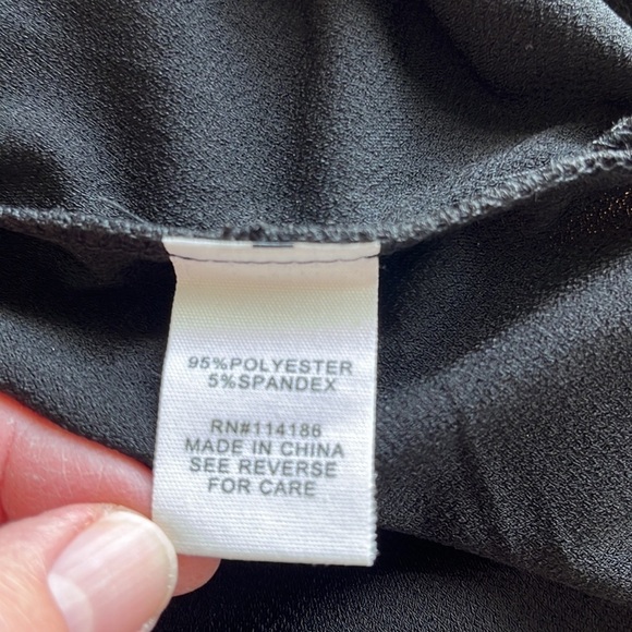 NWT Adyson Parker Tie-Waist Midi Knotted Sash Sheath Black Dress XS - Picture 13 of 14